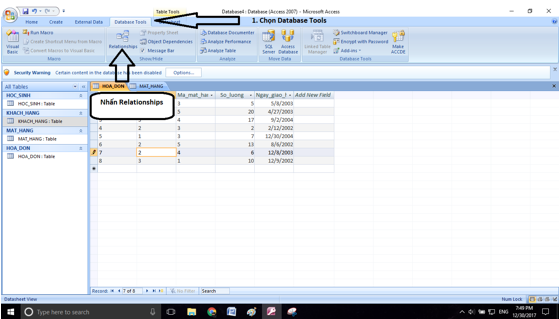 Giải bài tập SGK Tin học 12: Bài tập và thực hành 5