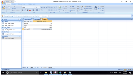 Bài tập và thực hành 7 - Mẫu hỏi trên nhiều bảng