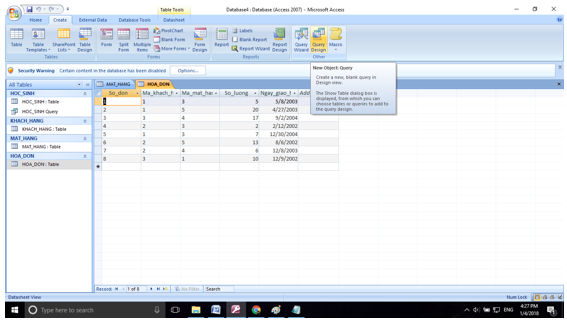 Bài tập và thực hành 7 - Mẫu hỏi trên nhiều bảng