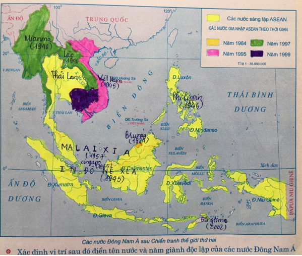 Giải Tập bản đồ Lịch Sử 12 bài 4
