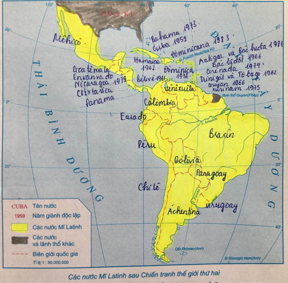 Giải Tập bản đồ Lịch Sử 12 bài 5