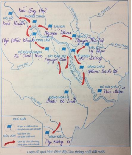 Giải Tập bản đồ Lịch Sử 7 bài 8: Nước ta buổi đầu độc lập
