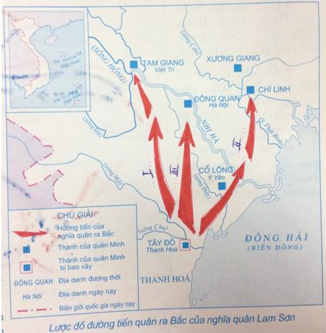 Giải Tập bản đồ Lịch Sử 7 bài 19: Cuộc khởi nghĩa Lam Sơn
