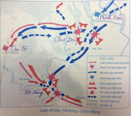 Giải Tập bản đồ Lịch Sử 7 bài 19: Cuộc khởi nghĩa Lam Sơn