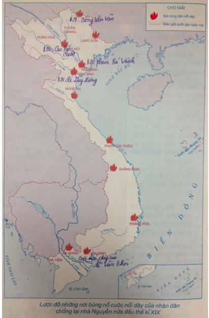 Giải Tập bản đồ Lịch Sử 7 bài 27: Chế độ phong kiến nhà Nguyễn