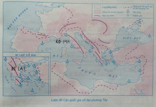 Tập bản đồ Lịch sử lớp 6 bài 5