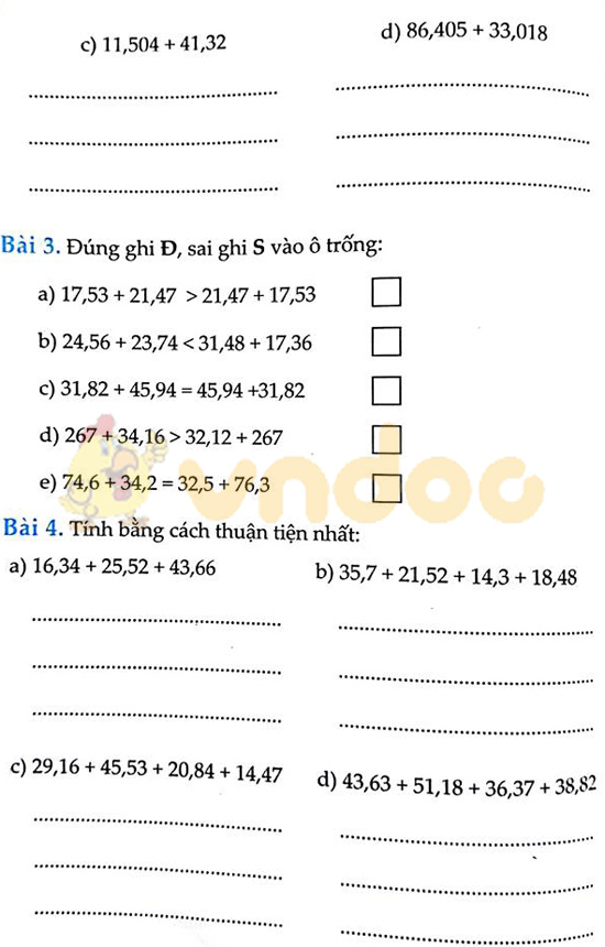 Cùng em học Toán lớp 5 Tuần 10 - Đề 1