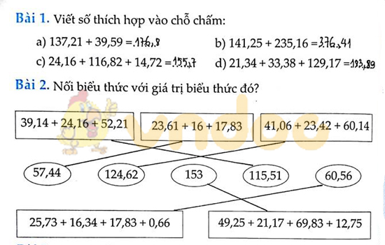 Cùng em học Toán lớp 5 Tuần 10 