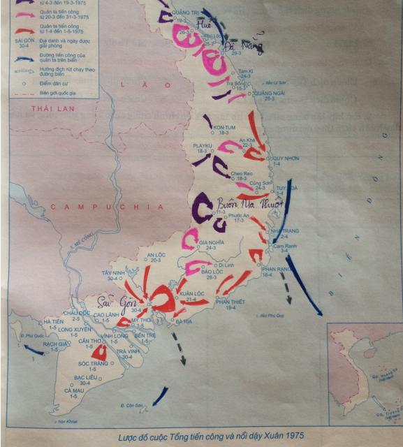 Giải Tập bản đồ Lịch Sử 9 bài 30: Hoàn thành giải phóng miền Nam, thống nhất đất nước (1973 - 1975)