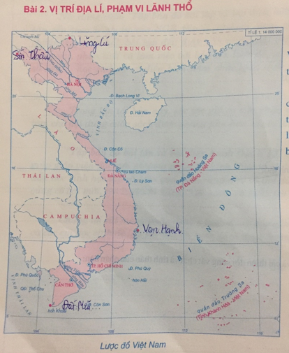 Giải Tập bản đồ Địa lí 12 bài 2