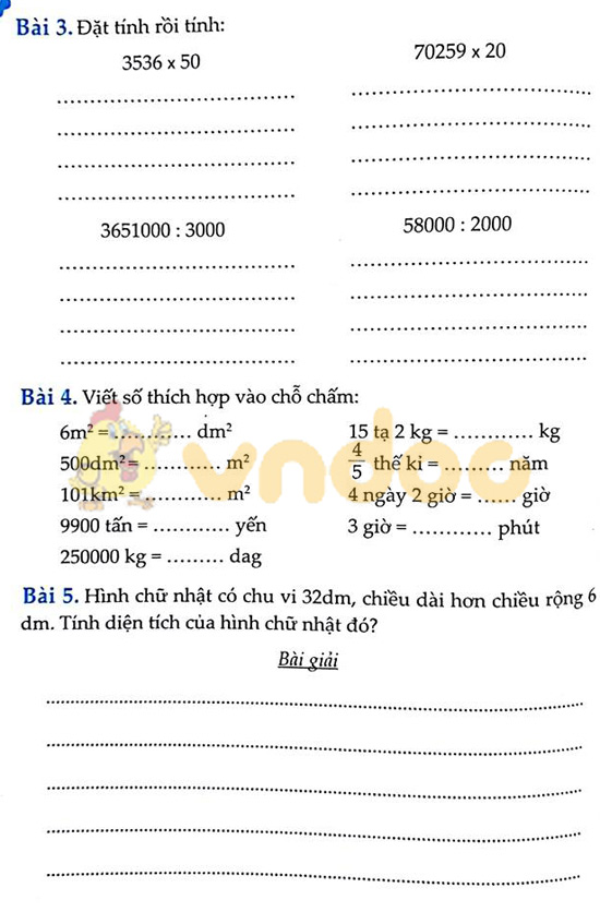 Cùng em học Toán lớp 4 Tuần 11
