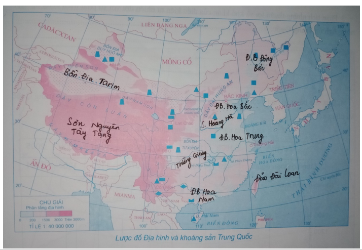 Giải Tập bản đồ Địa lí 11 bài 10 tiết 1