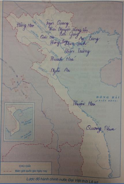Giải Tập bản đồ Lịch Sử 7 bài 20: Nước Đại Việt thời Lê Sơ