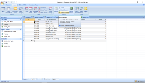 Giải bài tập SGK Tin học 12: Bài tập và thực hành 10
