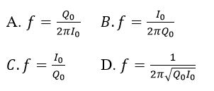 Trắc nghiệm Vật lí 12