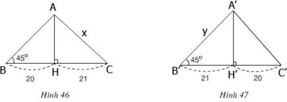 Giải bài tập SGK Toán lớp 9 bài: Ôn tập Chương I – Hệ thức lượng giác trong tam giác vuông