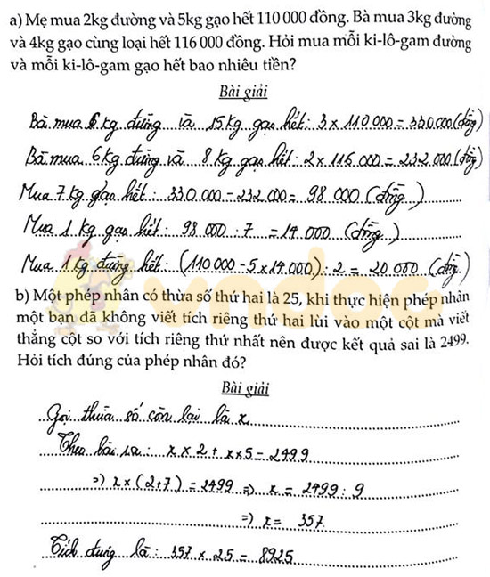 Cùng em học Toán lớp 4 Tuần 13