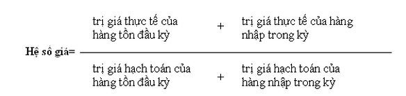 Cách tính giá vốn bán hàng