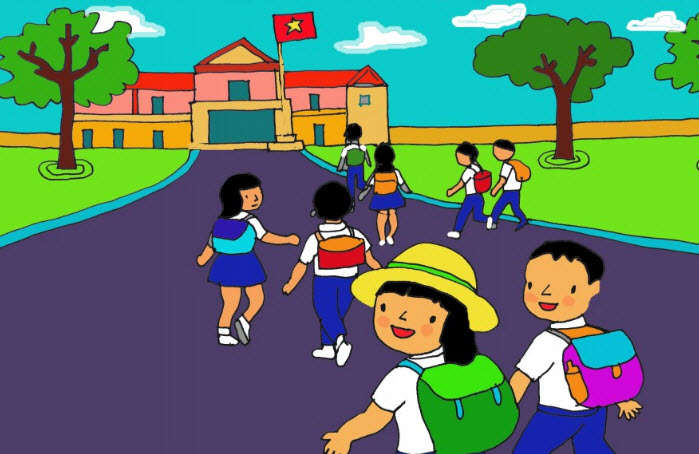 Lập dàn ý về mái trường thân yêu