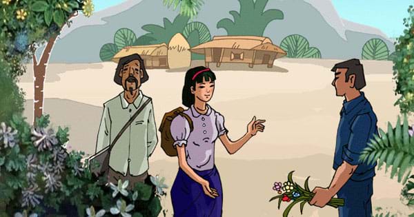 Đóng vai nhân vật cô kĩ sư trẻ của truyện Lặng lẽ Sa Pa kể lại cuộc gặp gỡ đầy thú vị với anh thanh niên