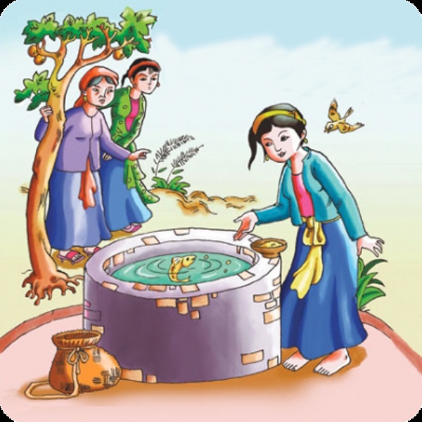 Kể lại lúc Tấm sống chung với nhà vua đến khi kết thúc câu chuyện