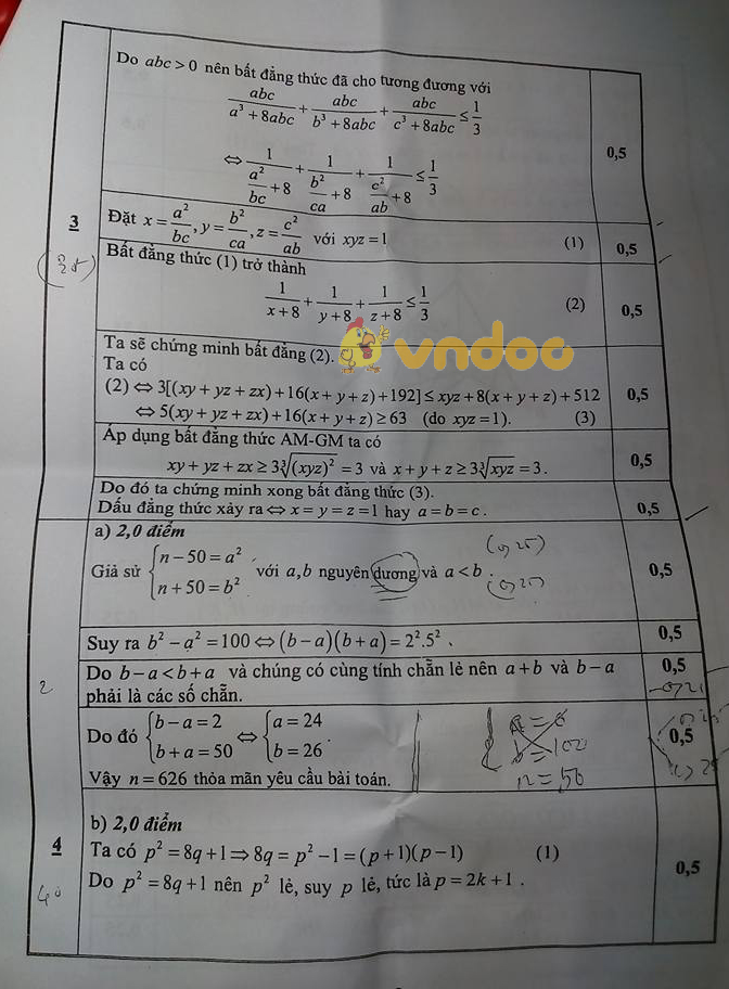 Đề thi chọn học sinh giỏi lớp 9 môn Toán Phòng GD&ĐT huyện Thăng Bình năm học 2018 - 2019