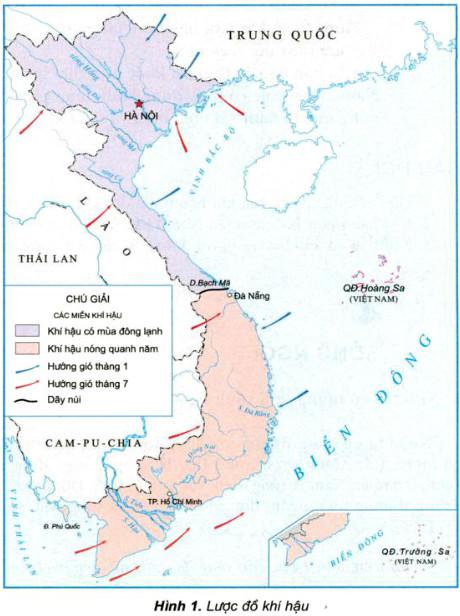 Giải Vở bài tập Địa lý lớp 5 bài 3: Khí hậu
