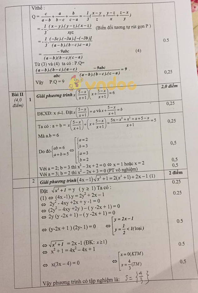 Đề thi chọn học sinh giỏi cấp Quận lớp 9 môn Toán Phòng GD&ĐT Quận Bắc Từ Liêm năm học 2018 - 2019