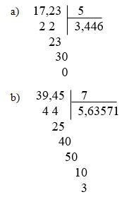 Chia một số thập phân cho một số tự nhiên