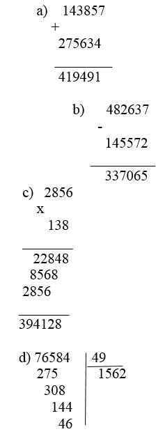 Đề ôn tập học kì 1 môn Toán lớp 4 