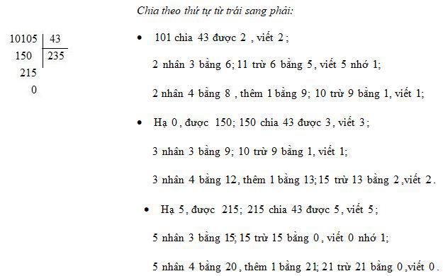 Lý thuyết Toán lớp 4: Chia cho số có hai chữ số