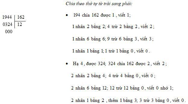 Chia cho số có ba chữ số
