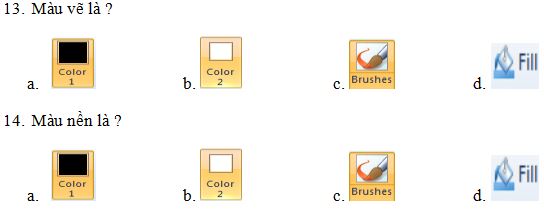 Đề ôn tập học kì 1 môn Tin học lớp 3 năm học 2018 - 2019