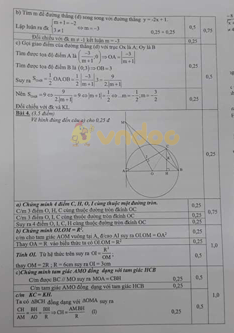 Đề thi học kì 1 lớp 9 môn Toán Phòng GD&ĐT quận Hai Bà Trưng năm học 2018 - 2019