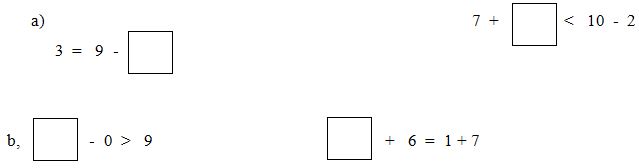 Đề thi Toán lớp 1 cuối kì 1