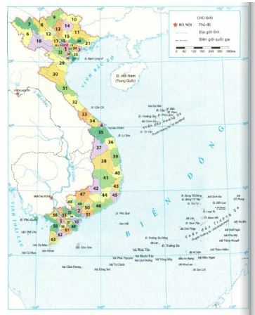 Trắc nghiệm Địa lý 8