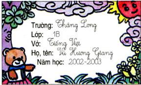 Lý thuyết Tiếng Việt 1: Tập đọc: Cái nhãn vở