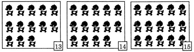 Giải VBT Toán 1 bài 71: Mười ba, Mười bốn, Mười lăm