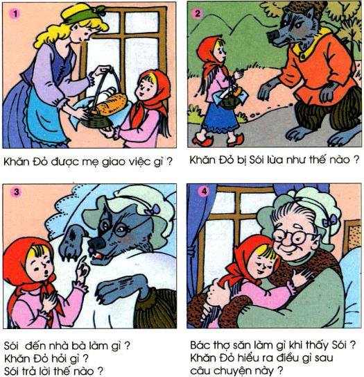 Kể chuyện: Cô bé trùm khăn đỏ