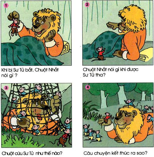 Kể chuyện: Sư tử và chuột nhắt