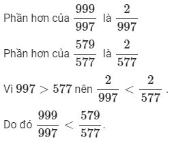 So sánh hai phân số (nâng cao)