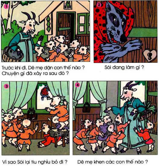 Kể chuyện lớp 1: Dê con nghe lời mẹ