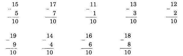 Giải Vở bài tập Toán 1 bài 78: Phép trừ dạng 17 - 7