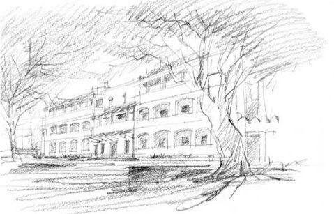 Vẽ tranh kí họa ngoài trời bằng bút chì lớp 7