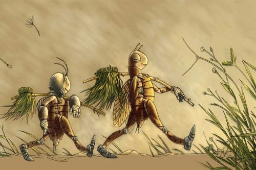 Hình ảnh dế mèn