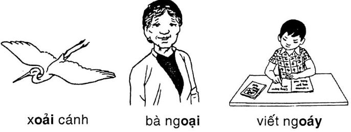 Giải vở bài tập Tiếng Việt 1 bài 92: oai oay