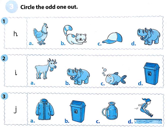 Phiếu bài tập cuối tuần môn Tiếng Anh lớp 1 - Tuần 25