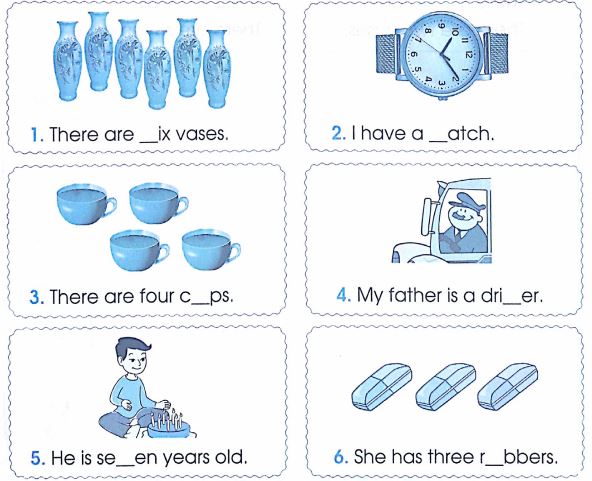 Phiếu bài tập cuối tuần môn Tiếng Anh lớp 2 - Tuần 30