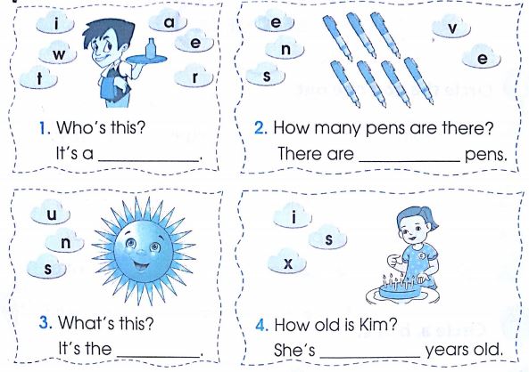 Phiếu bài tập cuối tuần môn Tiếng Anh lớp 2 - Tuần 35 (Đề 2)