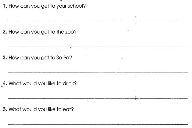 Bài tập cuối tuần môn Tiếng Anh lớp 5 - Tuần 28